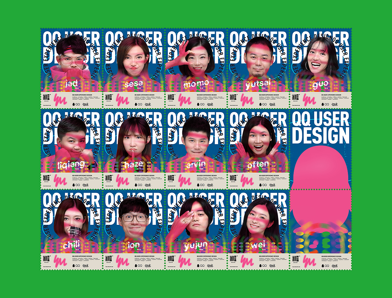 team member collection design for QQ（图ZMTQ3NjQ2Nzc2） - 海报 - 站酷设计师yutsai原创素材 - 站酷ZCOOL
