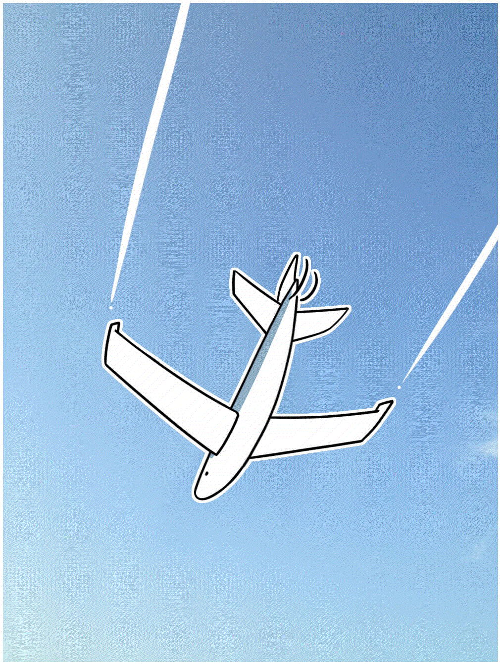 飞机挥翅膀gif图片
