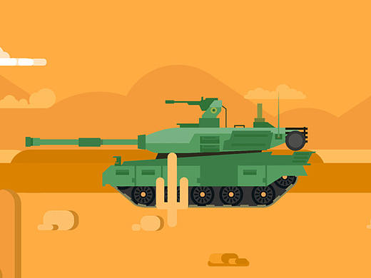 临摹——小坦克开炮（个人主页-ZNTE5NDQxNDg=） - 动效设计 - 站酷设计师小米芽miya原创素材 - 站酷ZCOOL