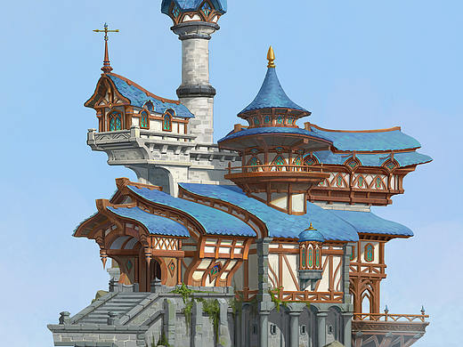 單體建筑（個人主頁-ZMjcwMTA3ODA=） - 游戲原畫 - 站酷設計師赤那chono原創(chuàng)素材 - 站酷ZCOOL