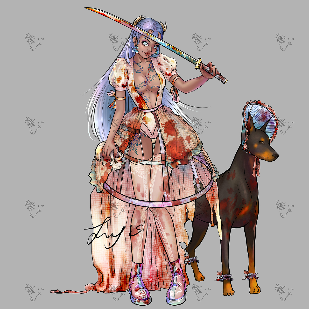 暗黑萝莉（图ZMjI3OTg0NTcy） - 创作习作 - 站酷设计师一块藥原创素材 - 站酷ZCOOL