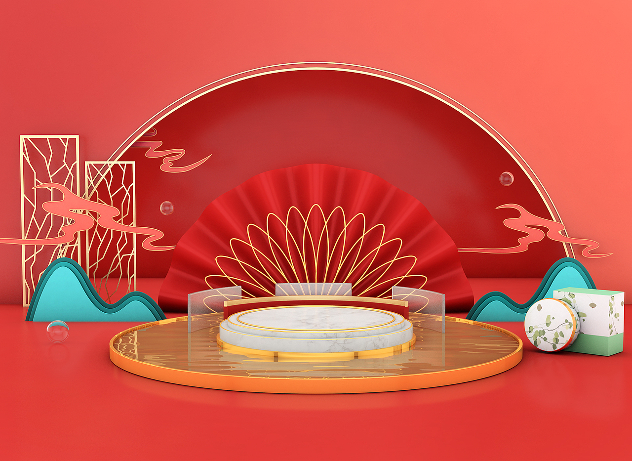 端午粽C4D立体元素背景（图ZMjU4Njg0MDQw） - 其他三维 - 站酷设计师C菜菜静原创素材 - 站酷ZCOOL