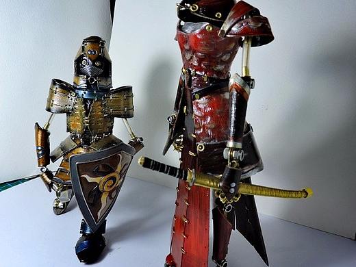 “铁马冰河入梦来”——手掌上的武士