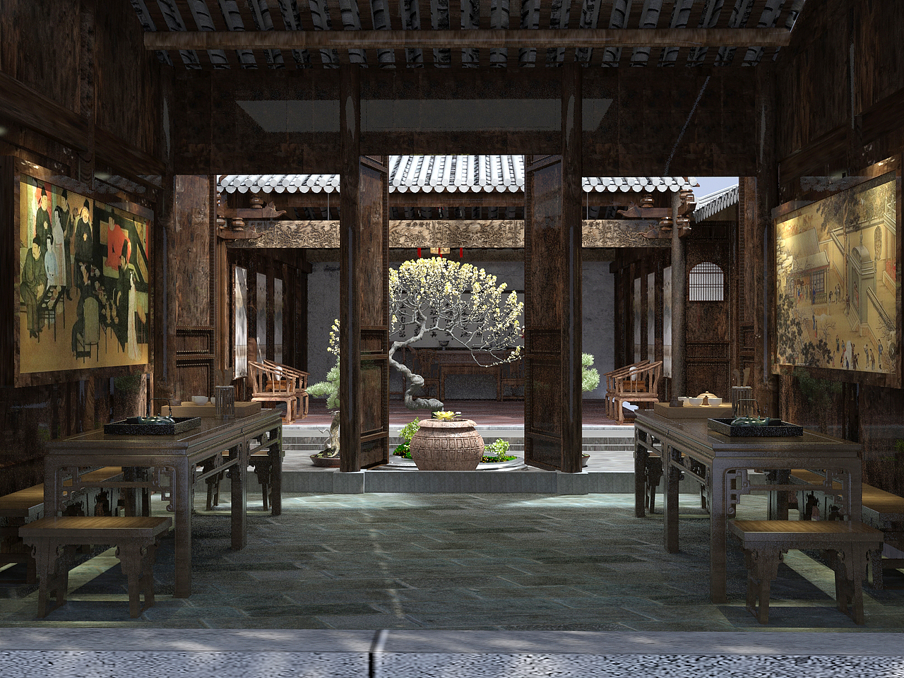 祠堂陈列展示设计(图ZMTQ0MTAwODY0) - 展陈设计 - 站酷设计师yukiyuyuyu原创素材 - 站酷ZCOOL