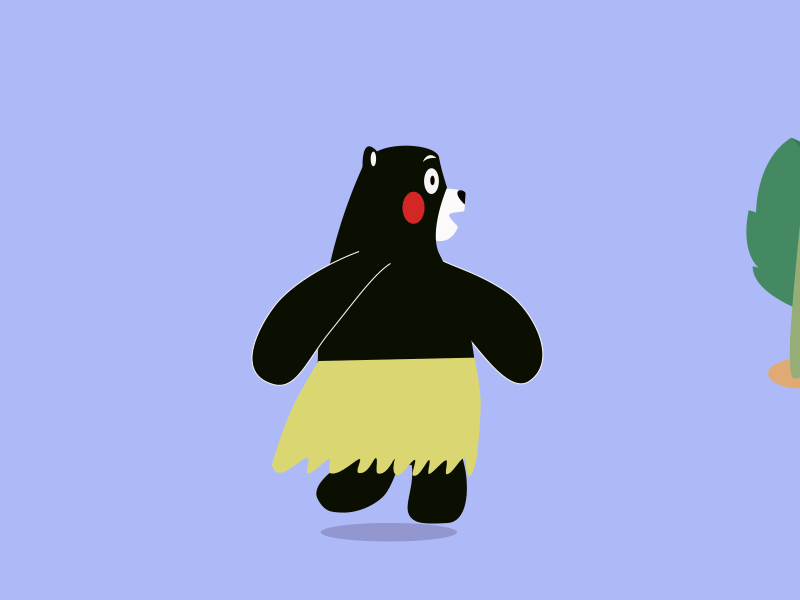 熊本熊走路动效