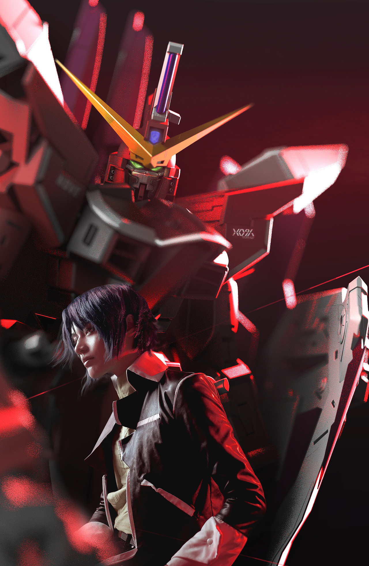 摄影建模后期合成机动战士高达阿斯兰同人cos