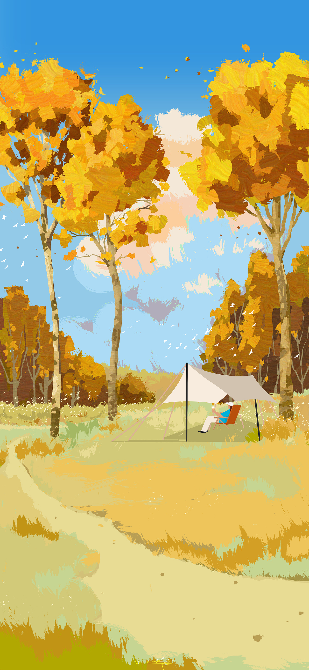 秋色和收獲（圖ZMjczNDkwMzI4） - 閃屏/壁紙 - 站酷設(shè)計師九斤白原創(chuàng)素材 - 站酷ZCOOL