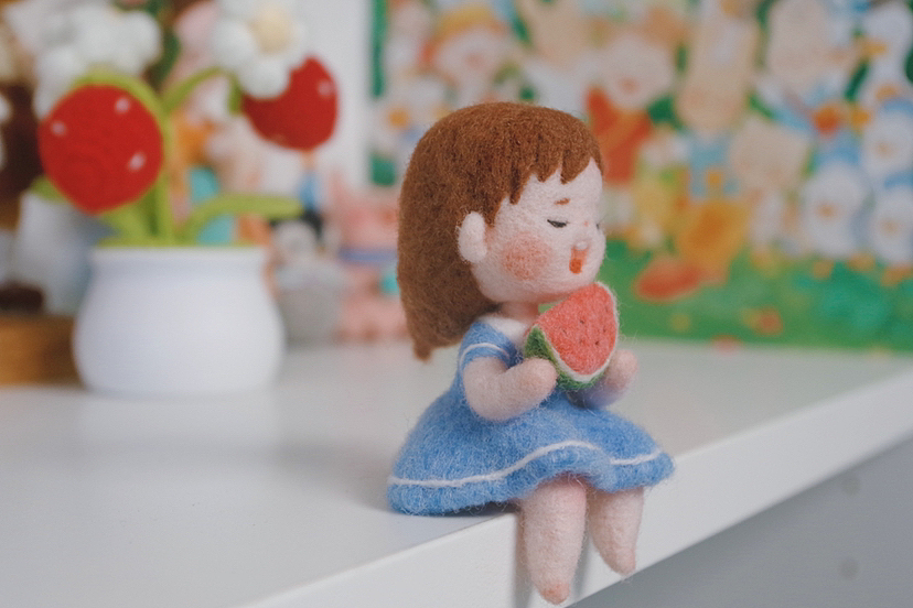 羊毛毡手工《夏天的味道》