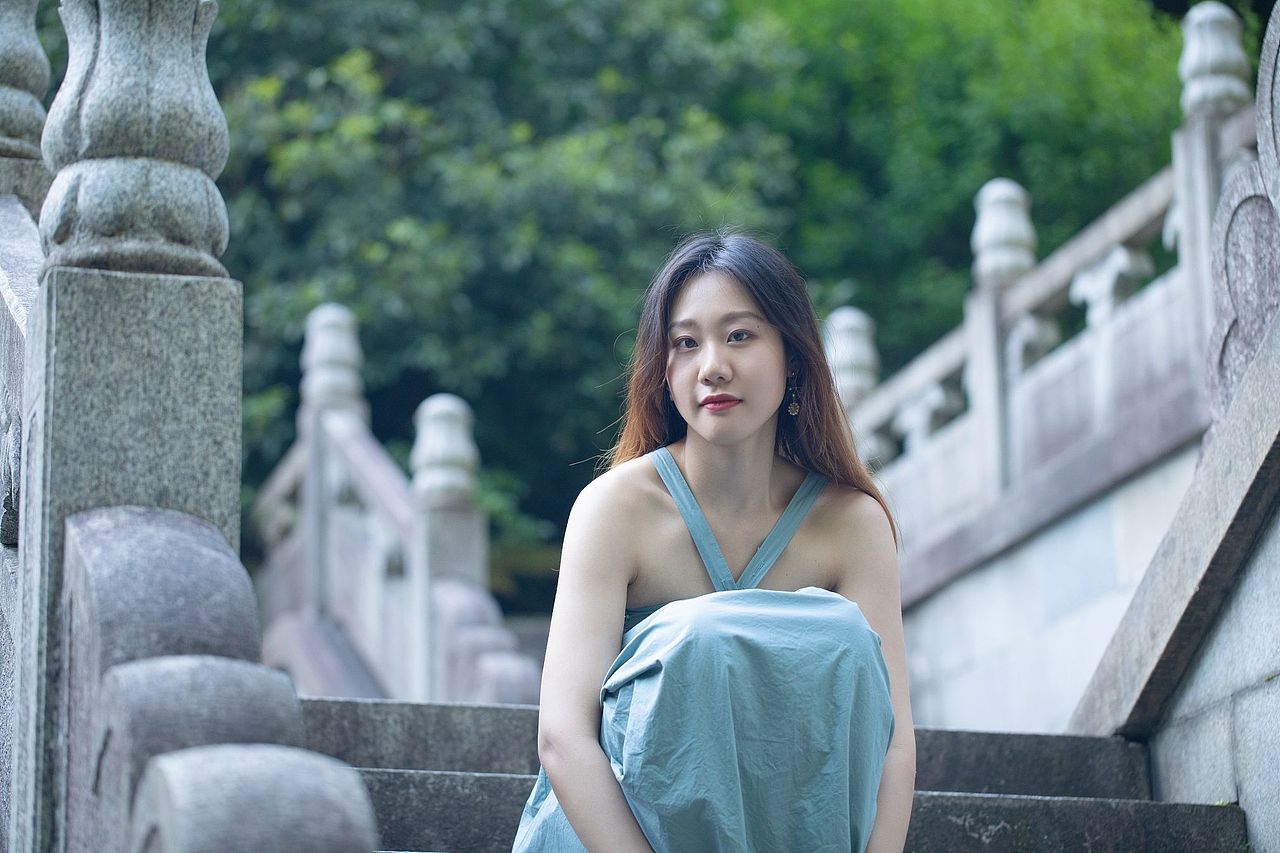 人像摄影,竹林拍摄