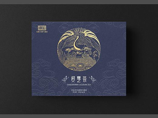中国风灵芝茶包装设计