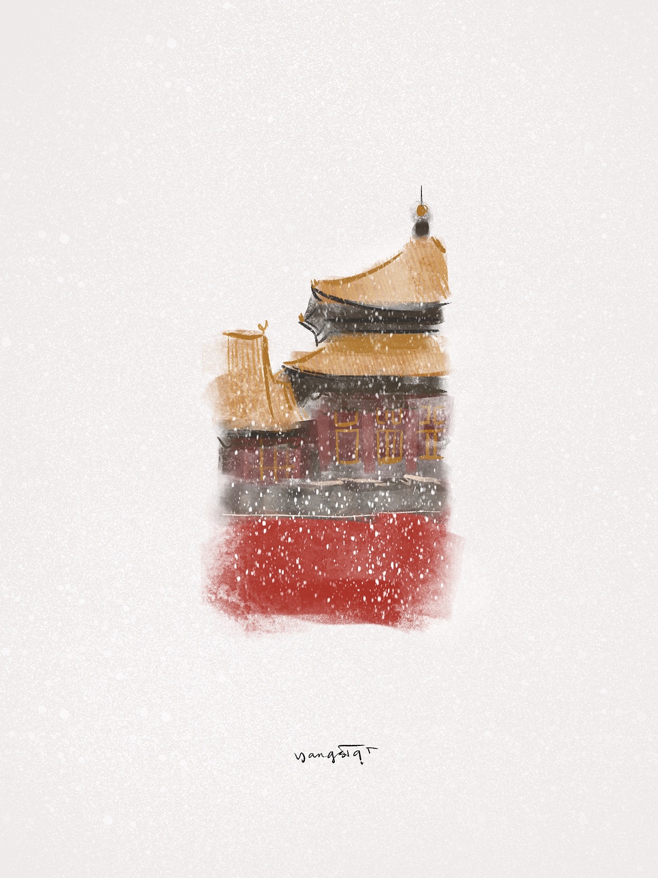 雪落下的声音（图ZMTg5NzAxNzU2） - 创作习作 - 站酷设计师yeungsiqi原创素材 - 站酷ZCOOL