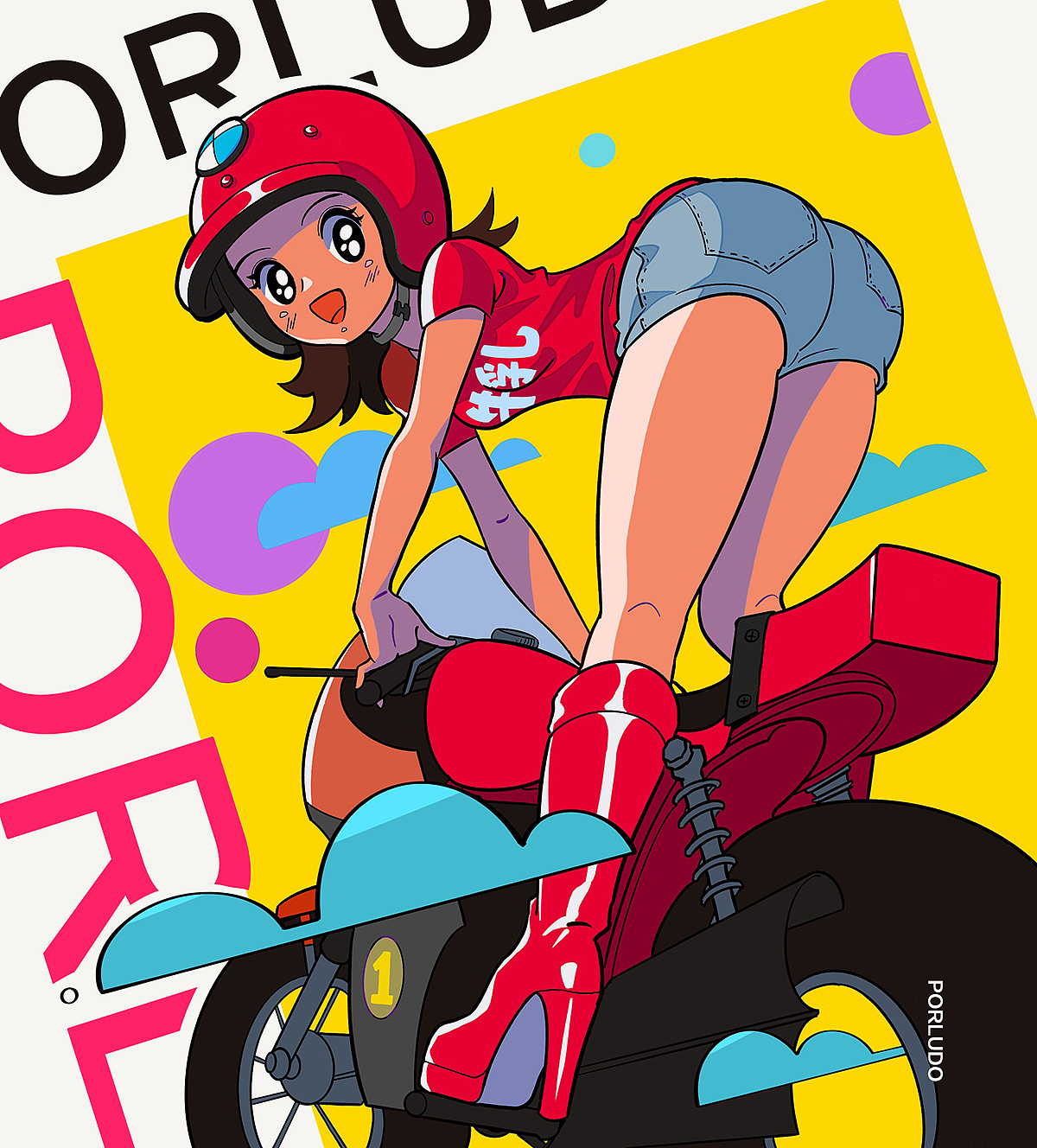 [复古漫画少女]