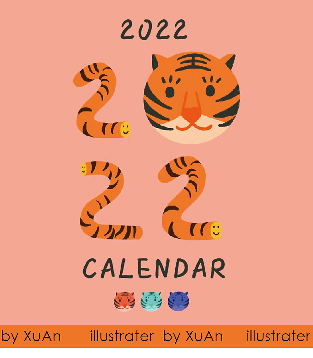 2022年插画心情日历