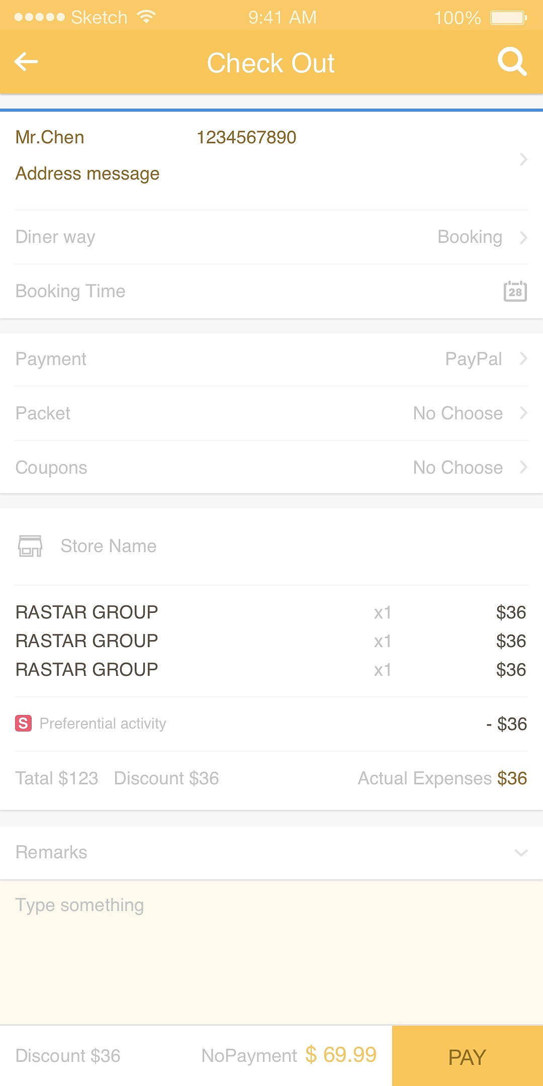 美国餐饮项目（图ZNjY0MjM5MzY=） - APP界面 - 站酷设计师wj1109原创素材 - 站酷ZCOOL