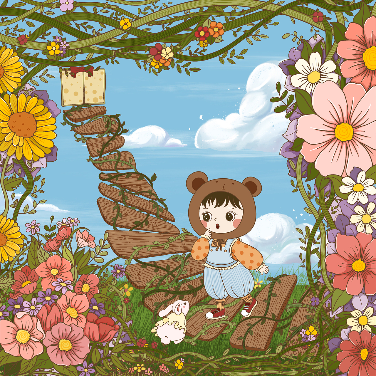 《小七的奇幻之旅》-立體繪本（圖ZMjY3OTgyNzY0） - 繪本 - 站酷設(shè)計師七七七灰原創(chuàng)素材 - 站酷ZCOOL