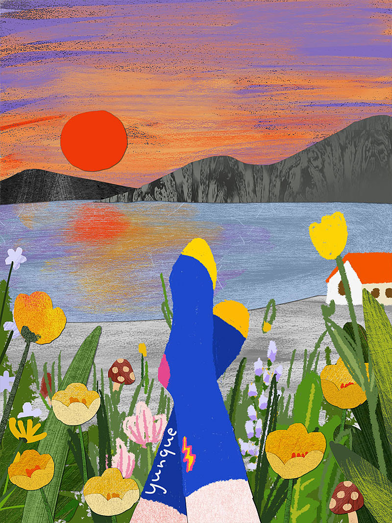 Flowers bloom in spring