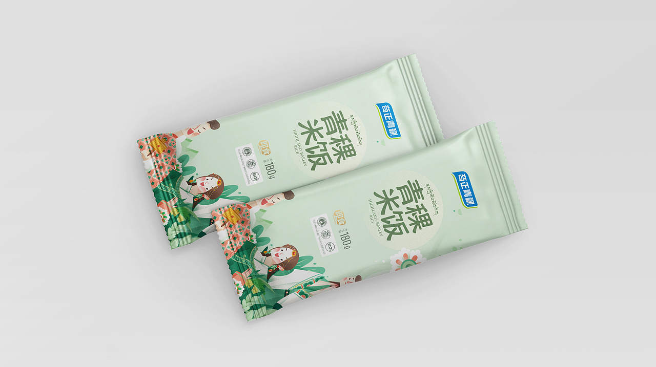 小清新扁平包装插画&代餐青稞系列产品包装（图ZMjM3NjMzNDcy） - 商业插画 - 站酷设计师夏夏夏天天原创素材 - 站酷ZCOOL
