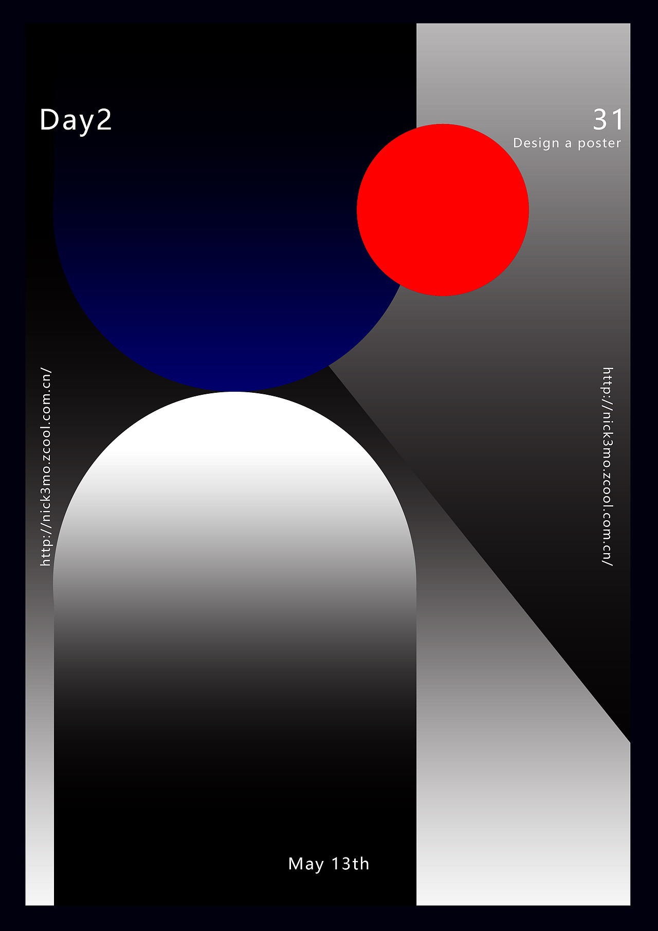 31 days | One day design a poster