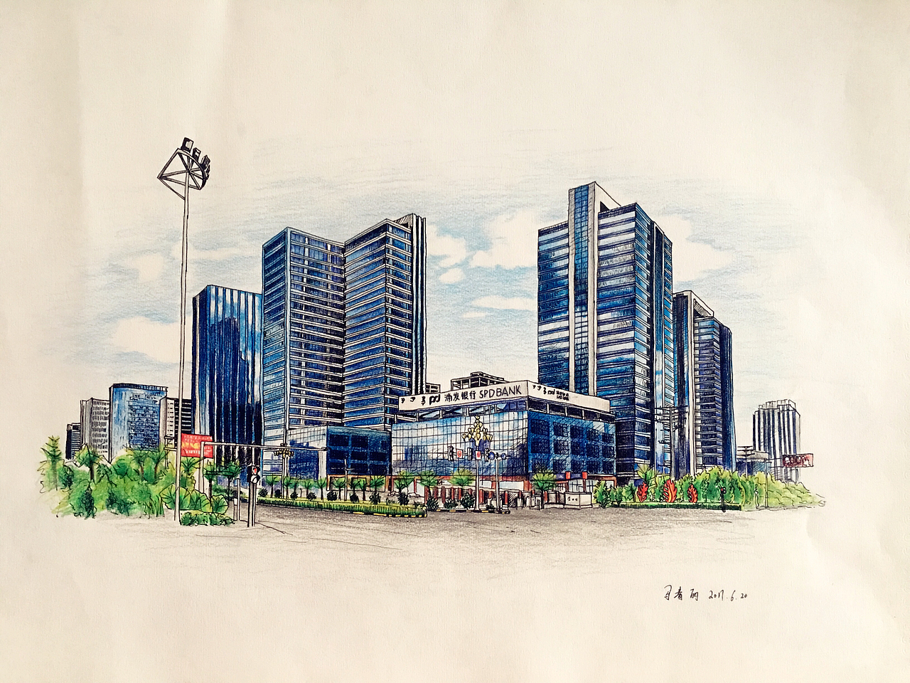 《我的家鄉(xiāng)-新東勝》（圖ZODMwMTkyNjQ=） - 繪畫 - 站酷設(shè)計(jì)師完美MCL原創(chuàng)素材 - 站酷ZCOOL