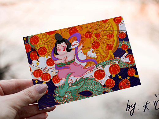 中秋节插画设计