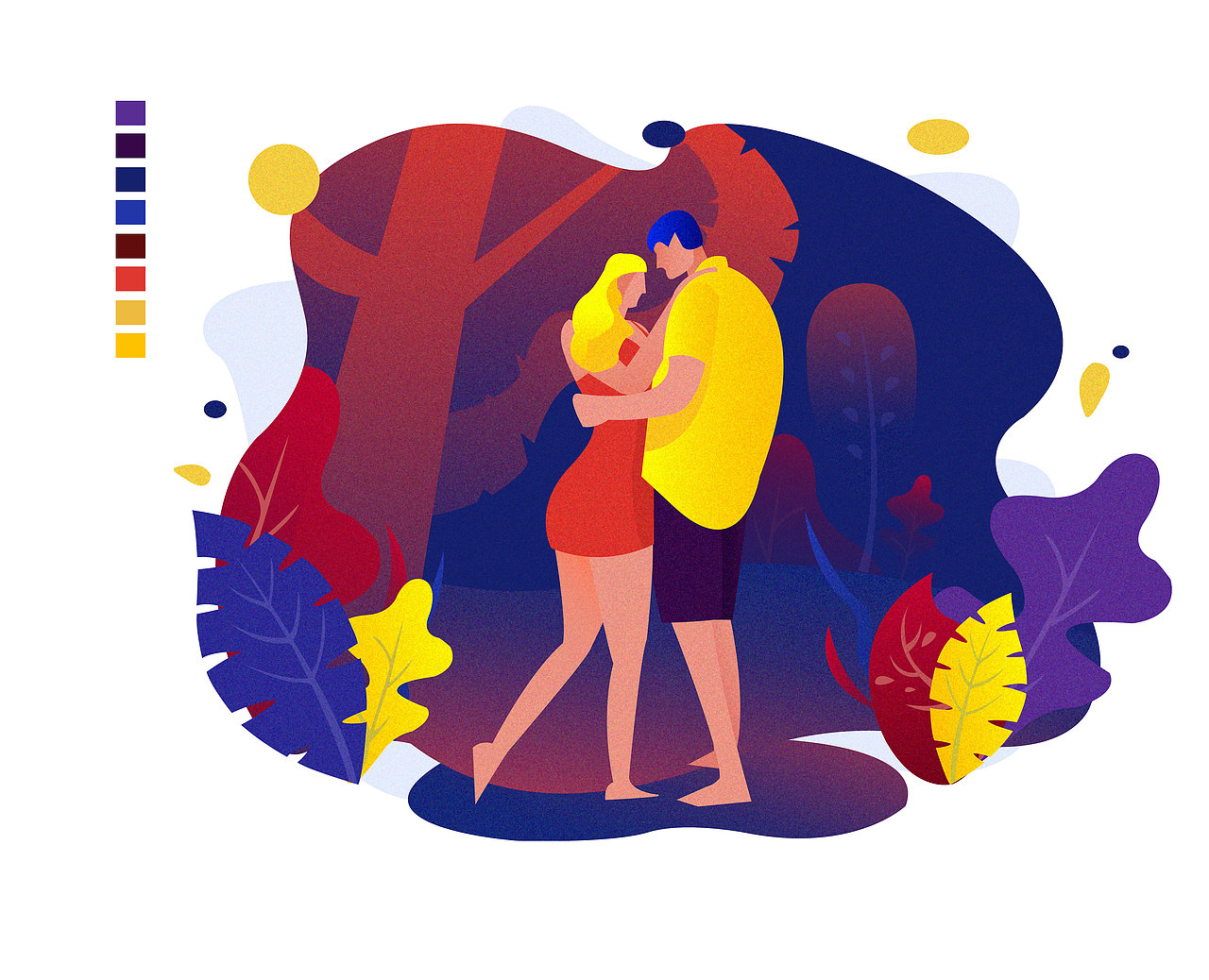 扁平顆粒插畫(huà)——臨?。▓DZMTM4NjQ2MTI4） - 創(chuàng)作習(xí)作 - 站酷設(shè)計(jì)師畢曉彤原創(chuàng)素材 - 站酷ZCOOL