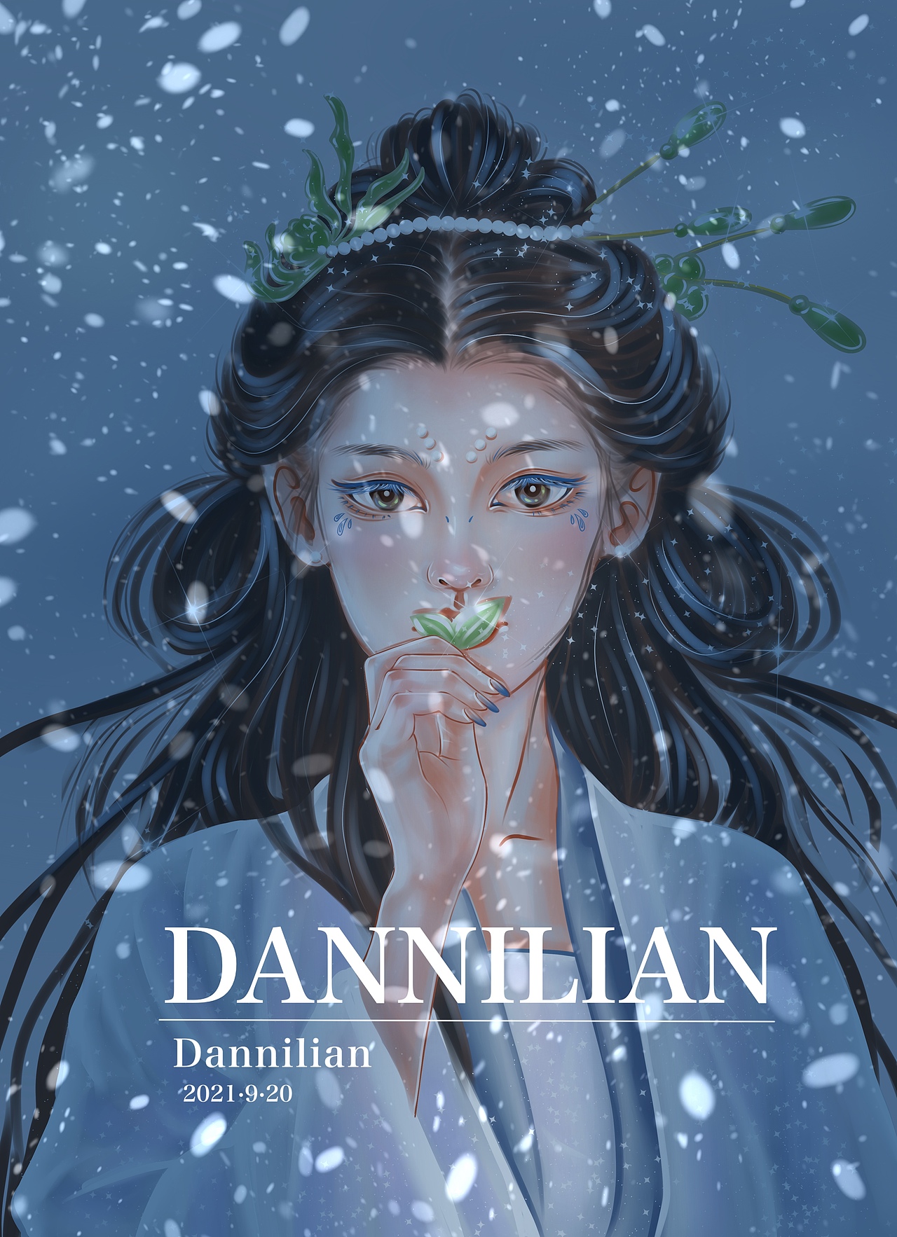 发一组古风人物插画系列