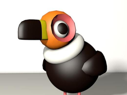 临摹3D小鸟（个人主页-ZNTExMzYwNDQ=） - 人物/生物 - 站酷设计师暴力音原创素材 - 站酷ZCOOL