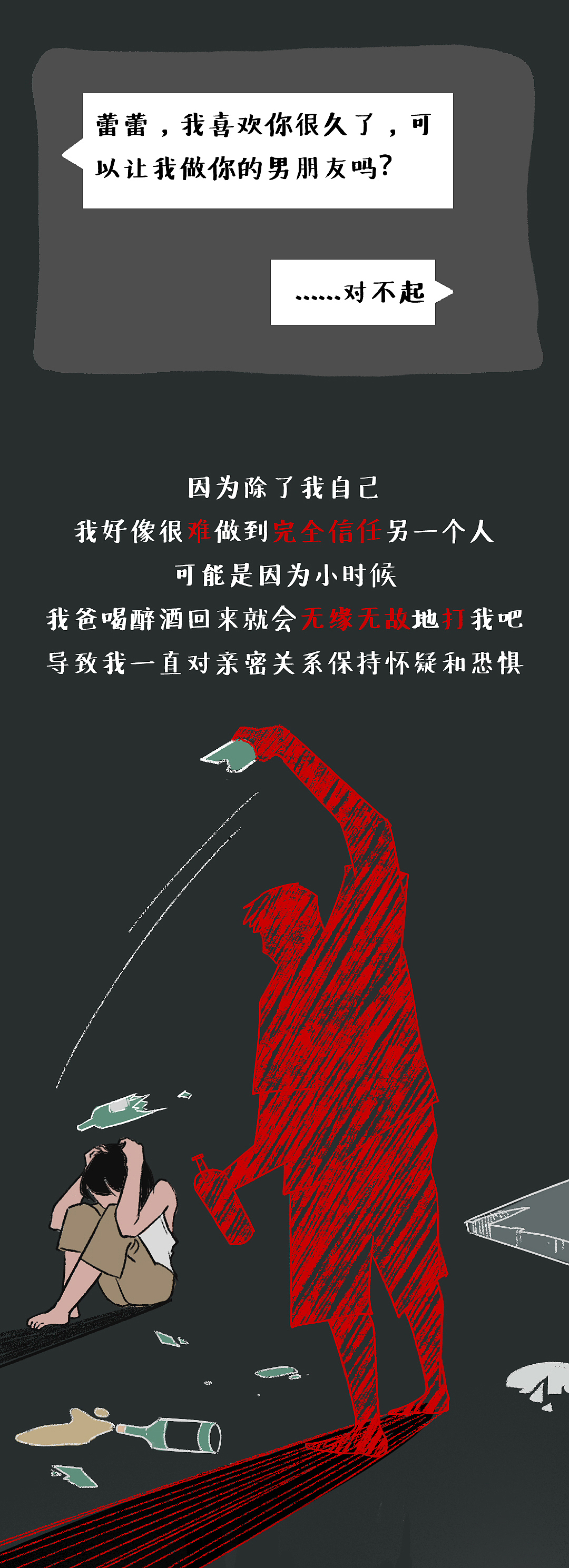 家庭暴力漫画（图ZMjYyMDMwODI0） - 短篇/格漫 - 站酷设计师鳕鱼川川原创素材 - 站酷ZCOOL
