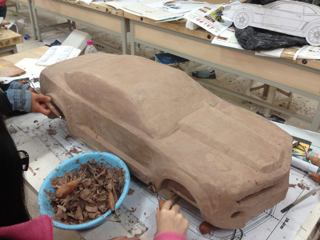 大黄蜂油泥模型制作分享