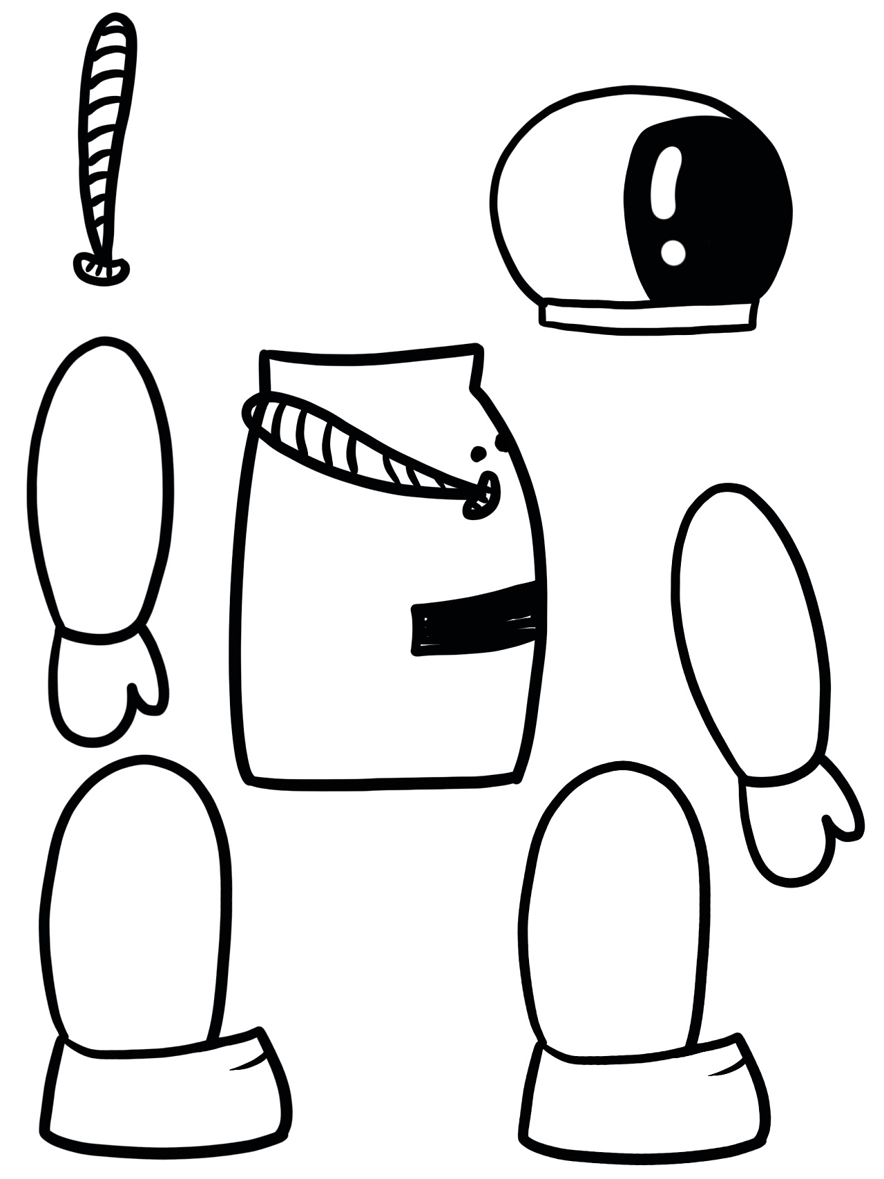 定格动画纸片人