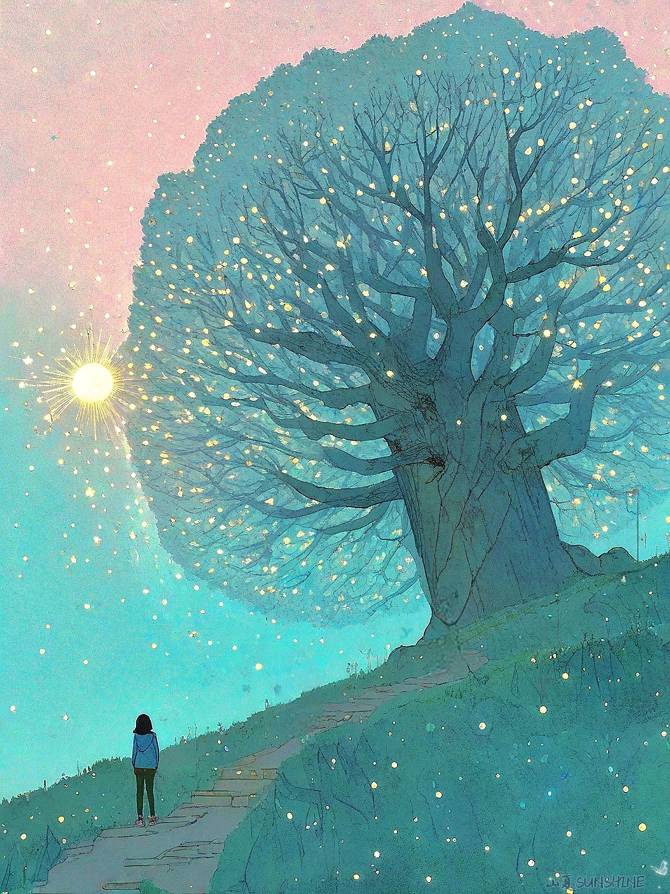 绘本故事｜清夜无尘，华枝流光（图ZMzgwMDU0MTY4） - 绘本 - 站酷设计师山夏SUNSHINE原创素材 - 站酷ZCOOL