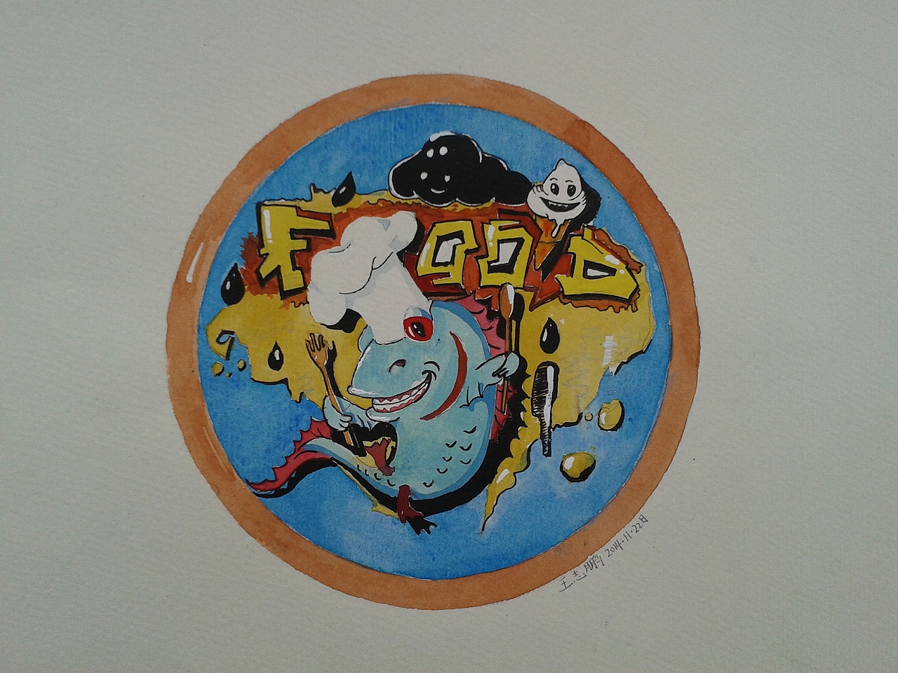 井盖涂鸦（图ZMjIxNzk3ODQ=） - 新锐潮流插画 - 站酷设计师开头五个字原创素材 - 站酷ZCOOL