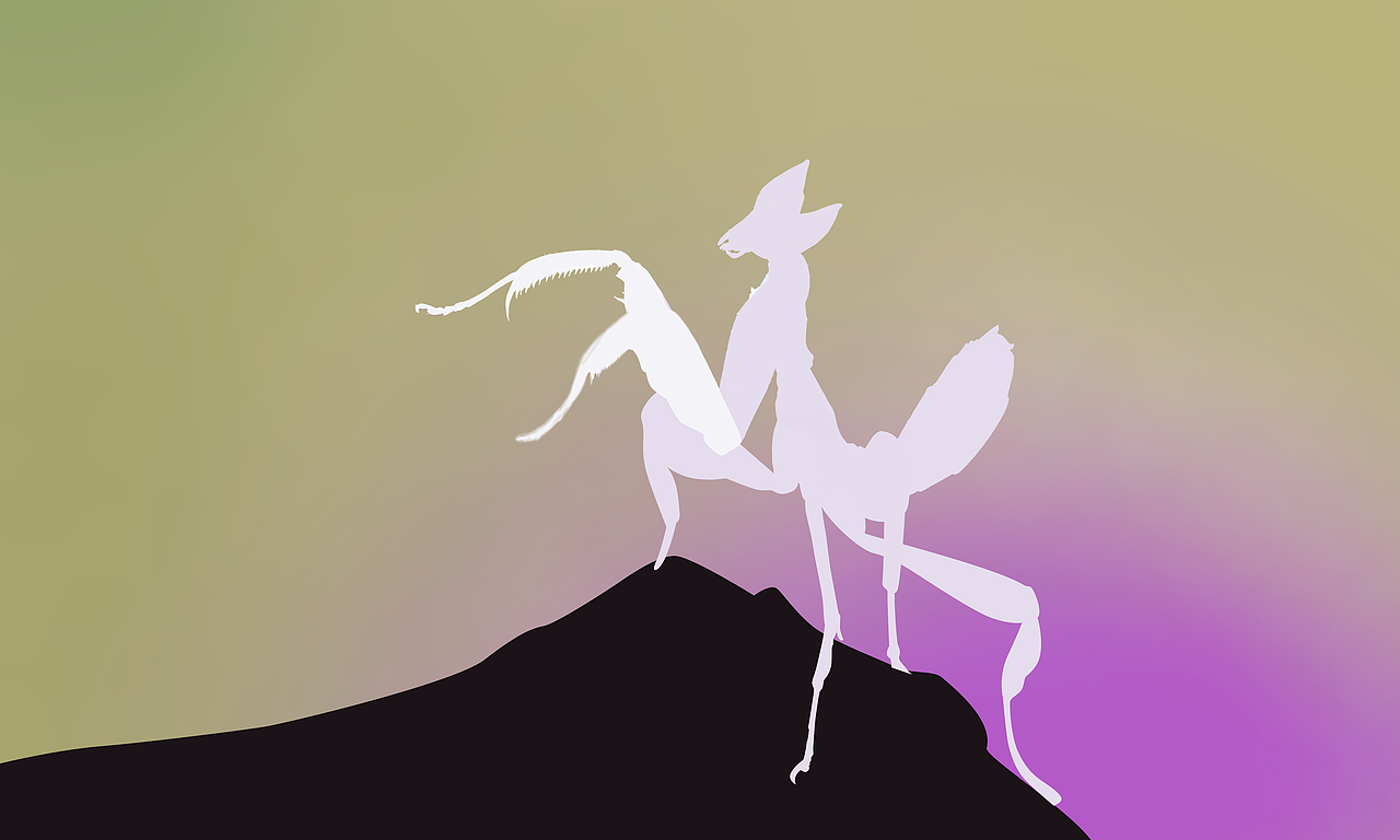 兰花螳螂（图ZMTU3NzU0MDYw） - 创作习作 - 站酷设计师芝麻不开花原创素材 - 站酷ZCOOL