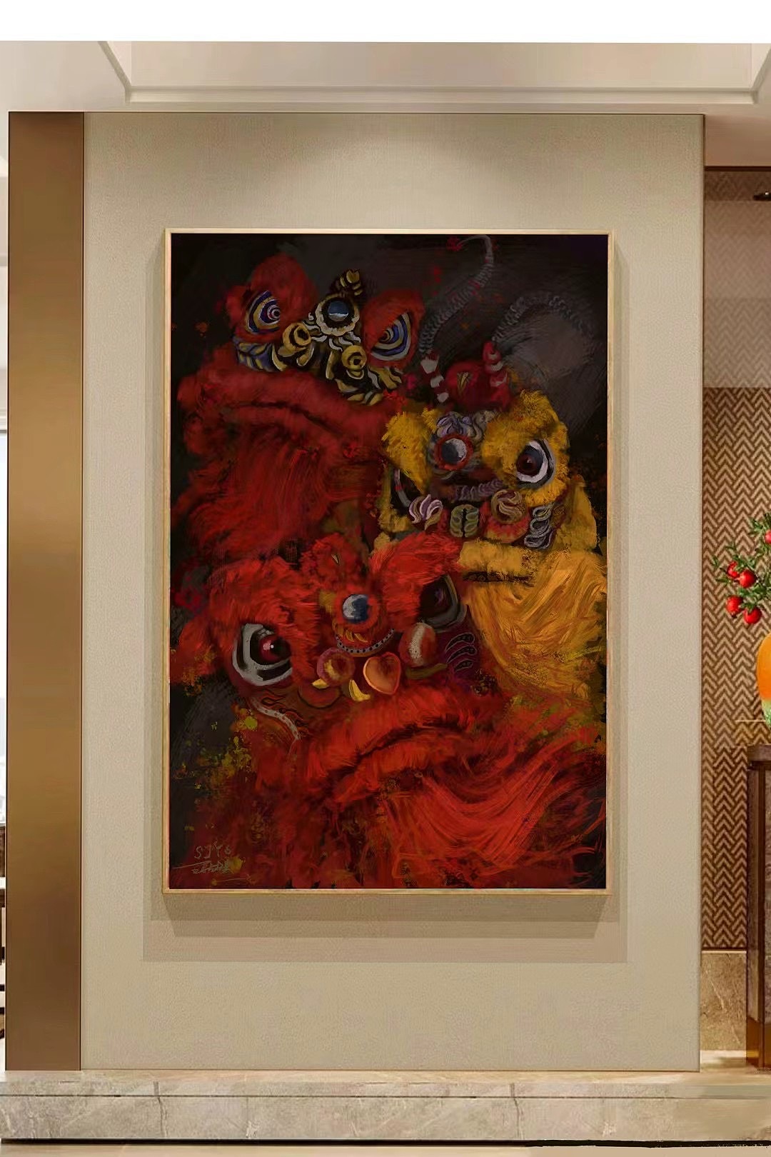 醒狮作品（图ZMzU5ODY3NTgw） - 艺术插画 - 站酷设计师王上佳原创素材 - 站酷ZCOOL