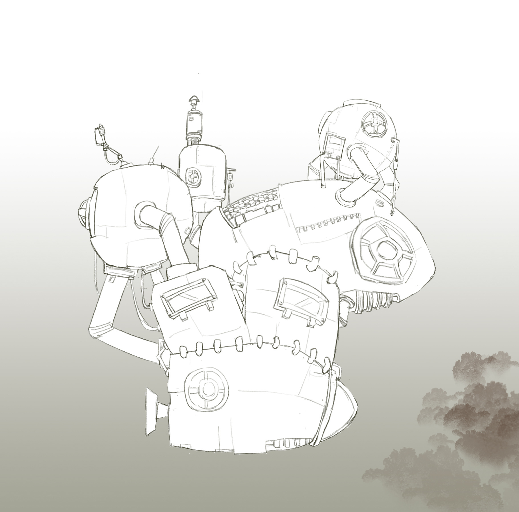 潜艇和?|插画|游戏原画|诗经有云 - 原创作品 - 站酷 (zcool)