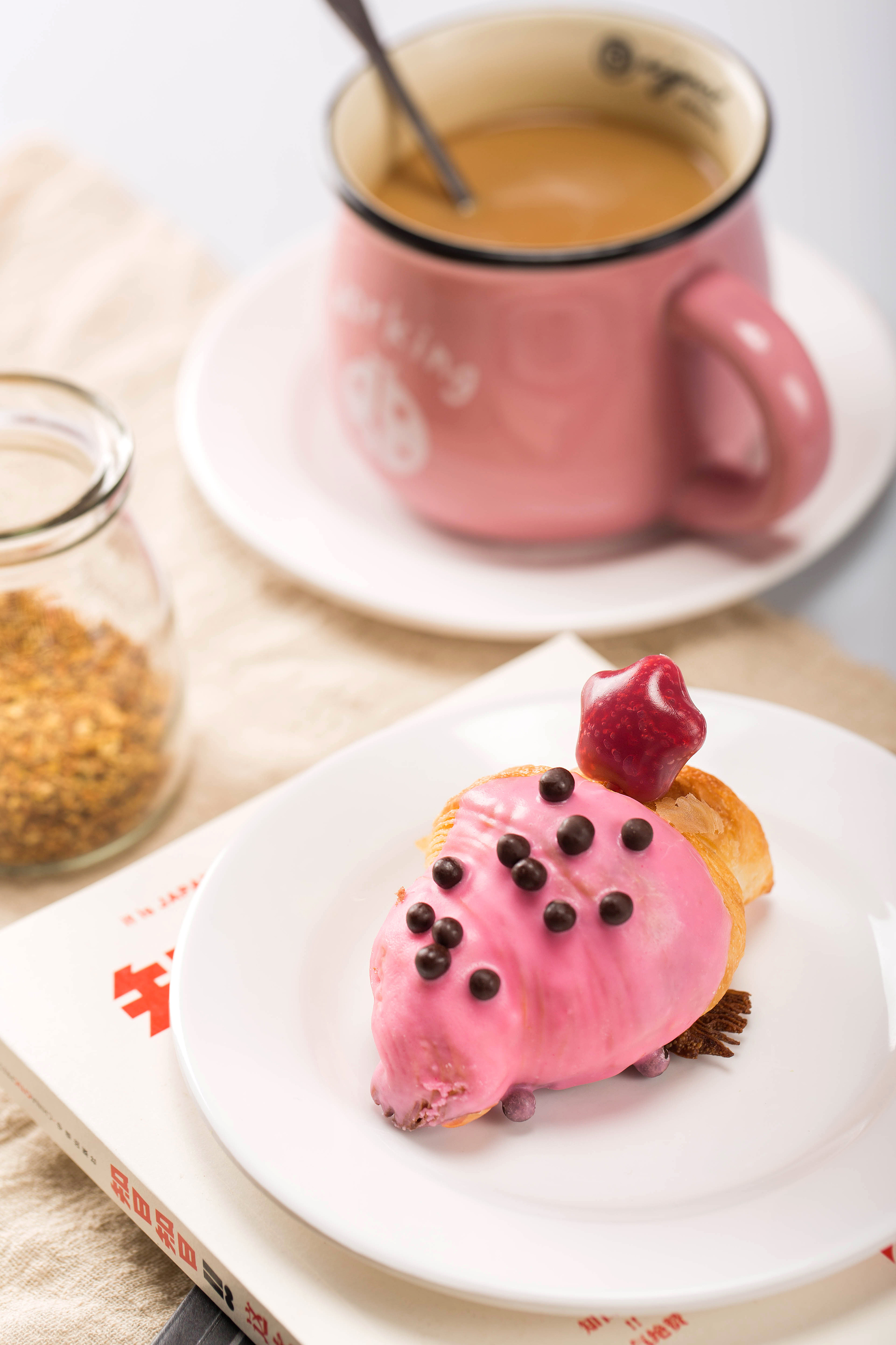 小甜心可颂蛋糕拍摄