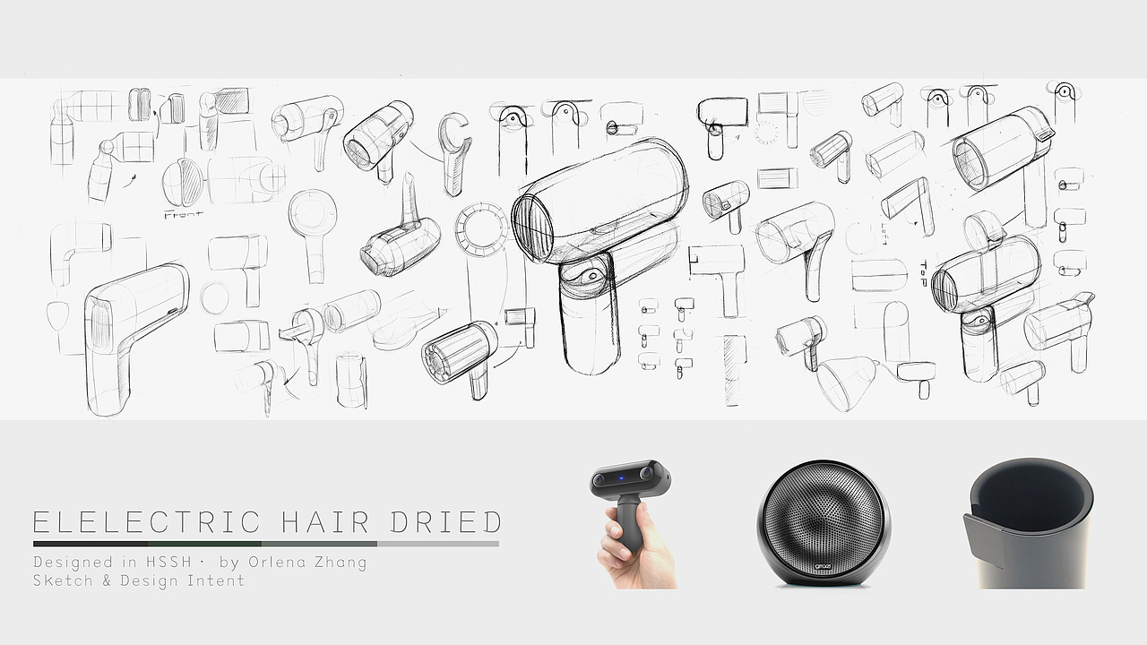 为设计师设计的吹风机