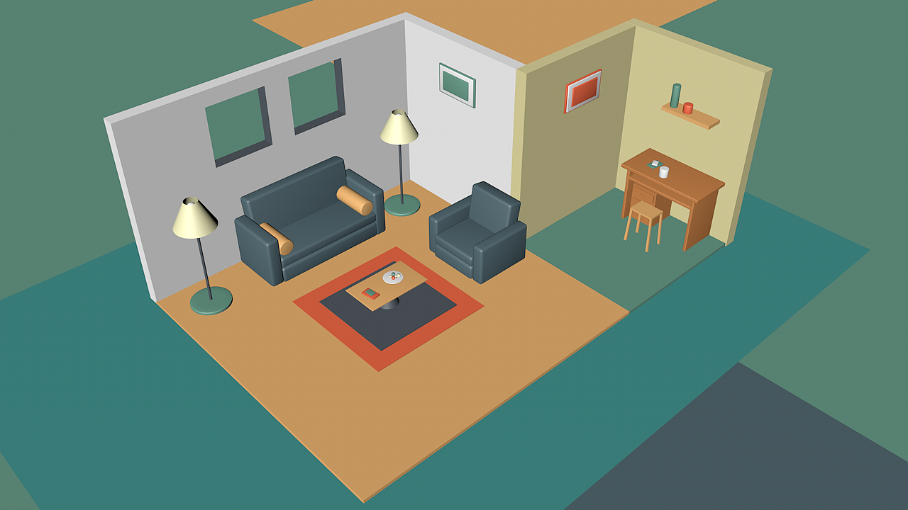 c4d 小房间 临摹|三维|场景|lieles - 临摹作品 - 站酷 (zcool)