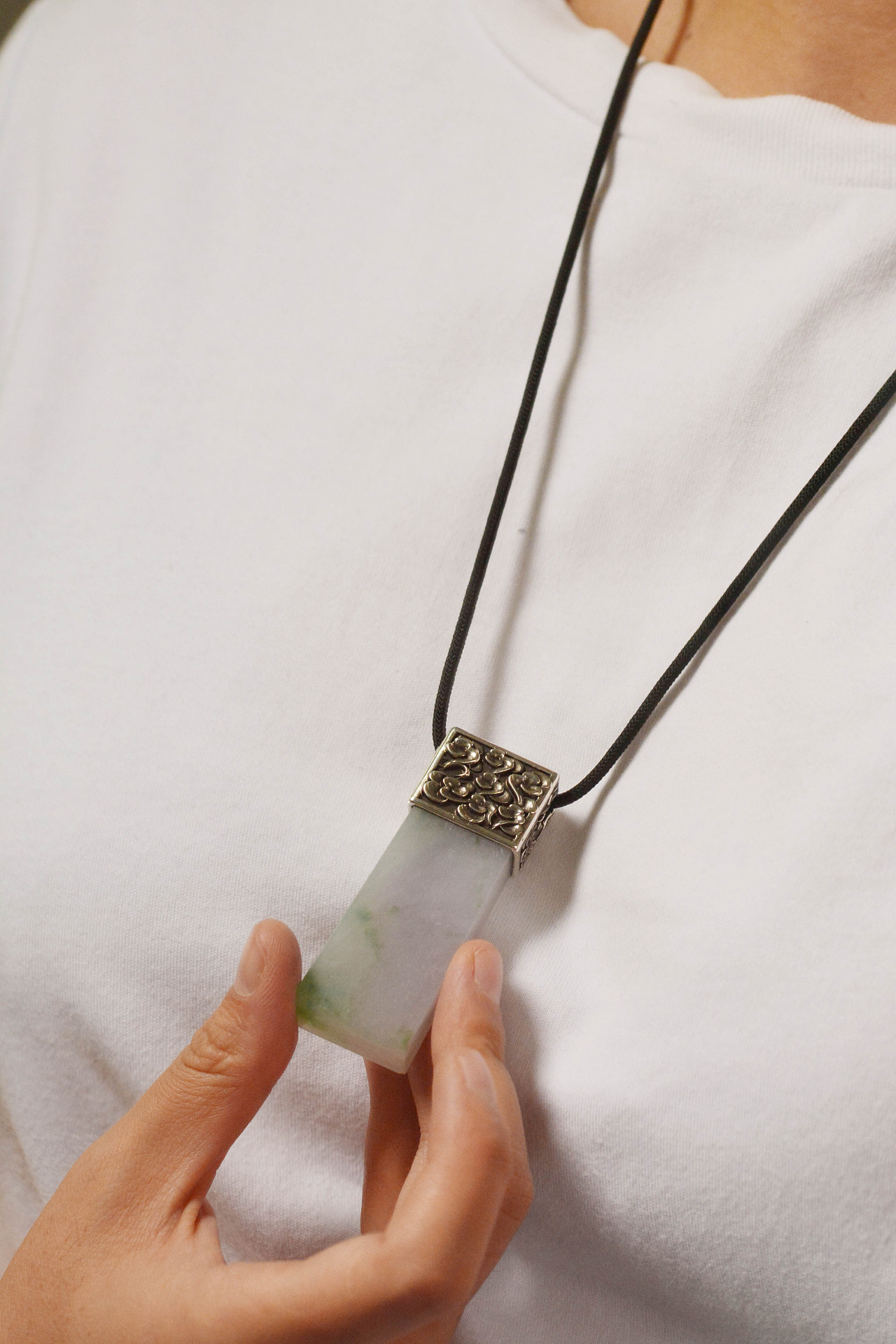 云纹吊坠|翡翠圆柱款