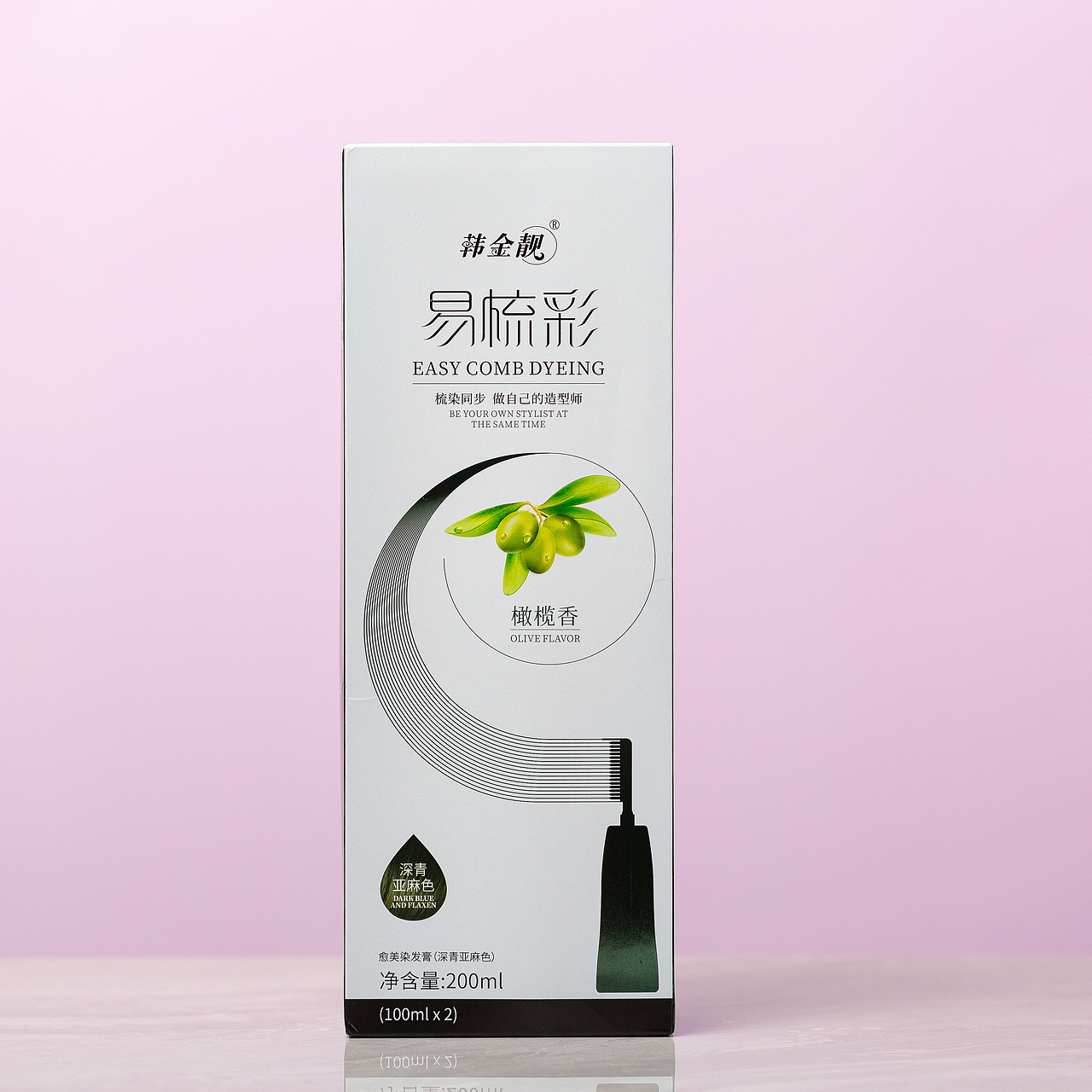 韩金靓易梳彩染发剂