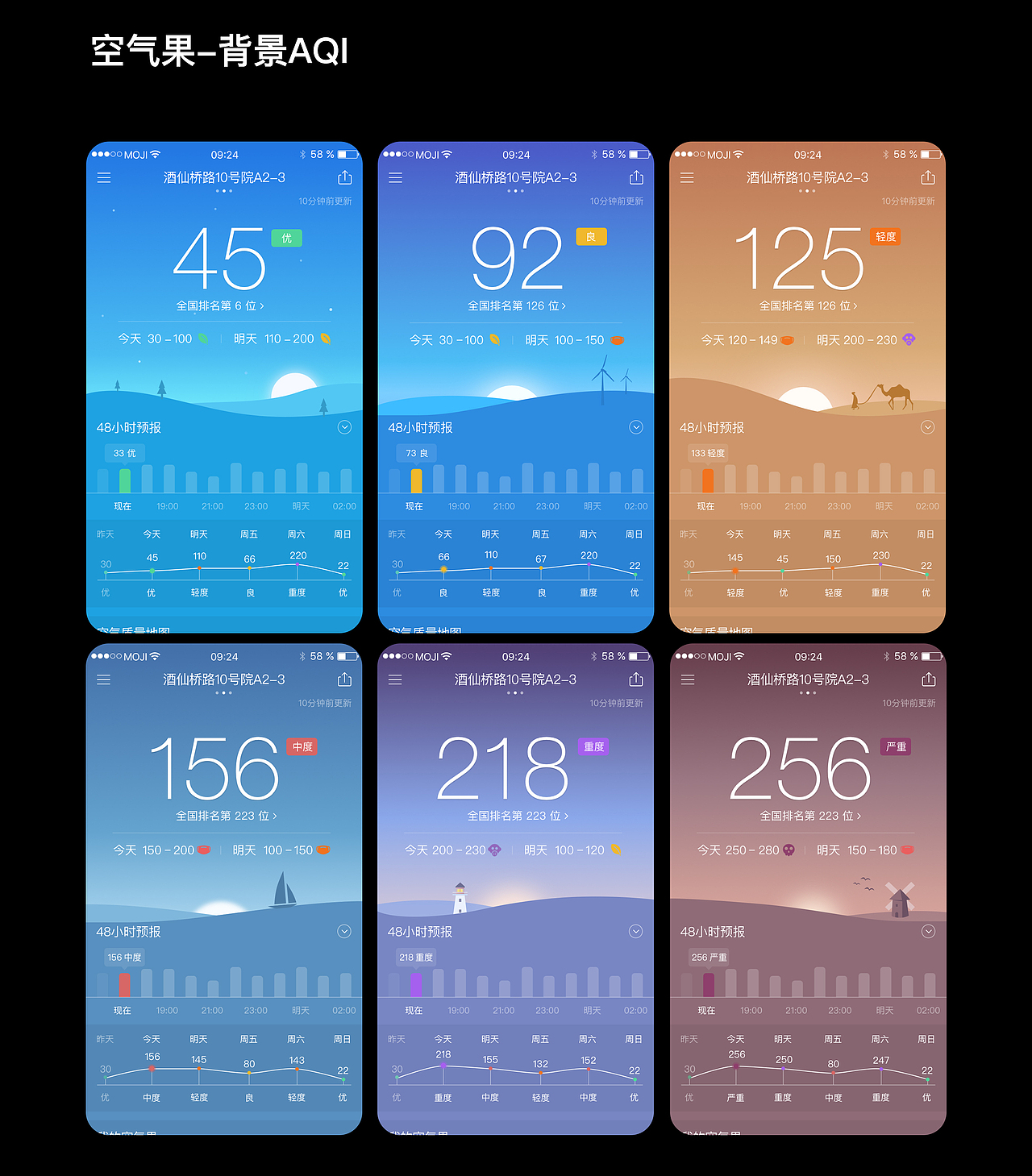 空气果APP页面设计