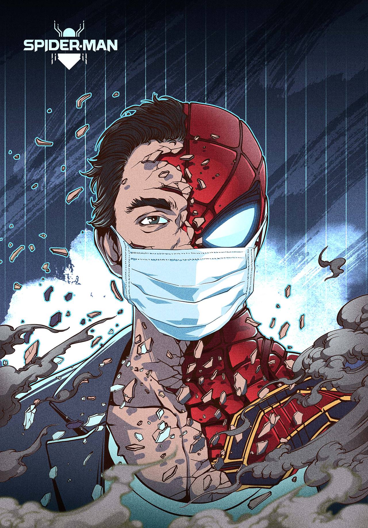 请带上口罩（图ZMTk1OTE3MDg4） - 创作习作 - 站酷设计师插画杨权原创素材 - 站酷ZCOOL