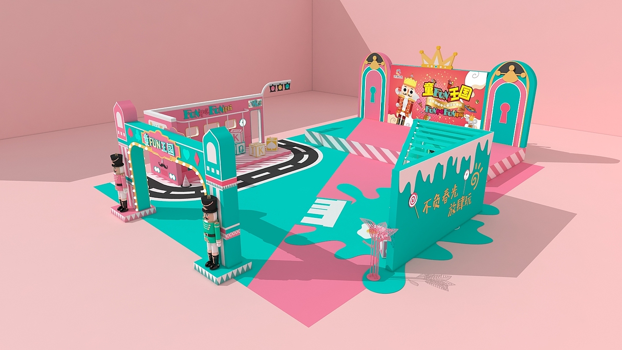 胡桃夹子美陈展网红风格3d美陈商场美陈ip作品信息创作时间2020/05/19