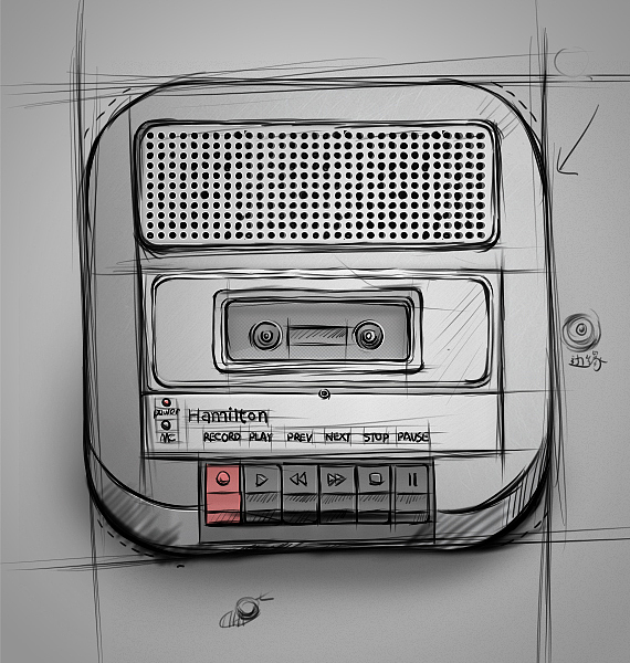 高写实复读机UI打造