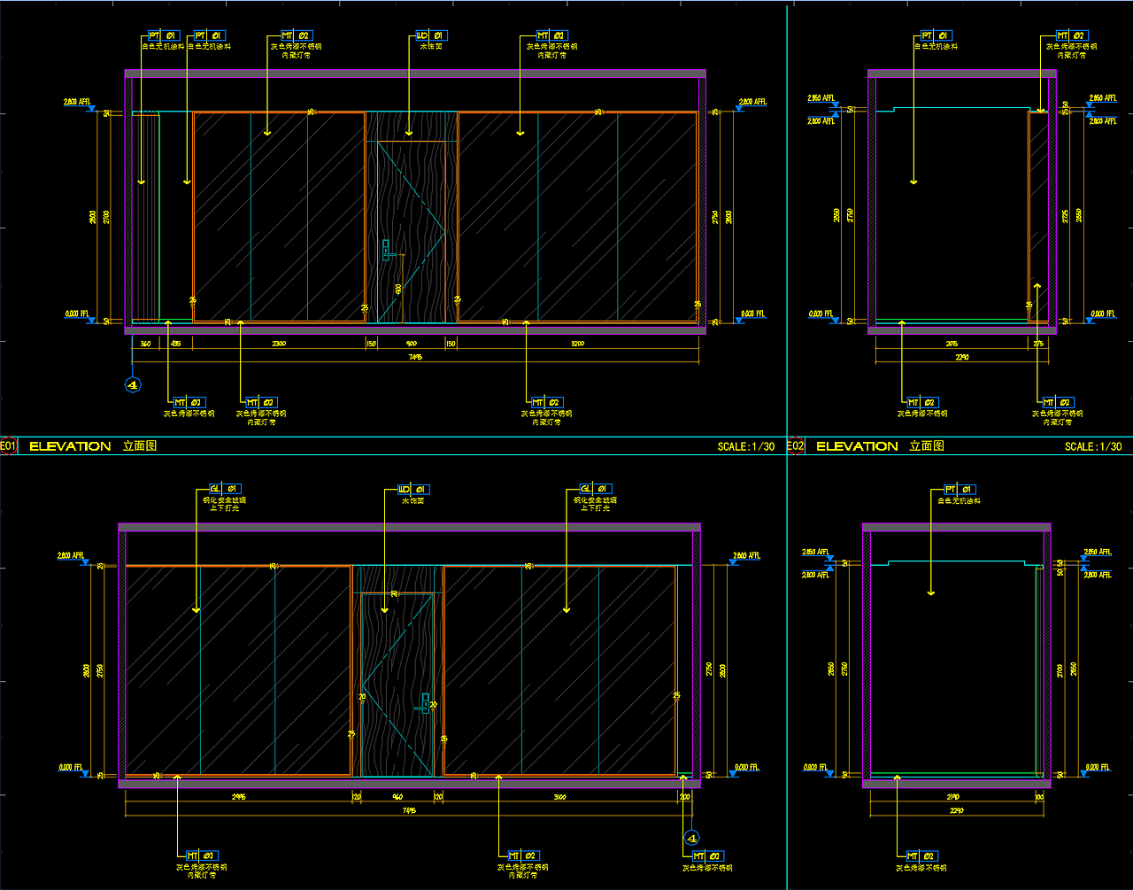 某办公室项目图纸深化