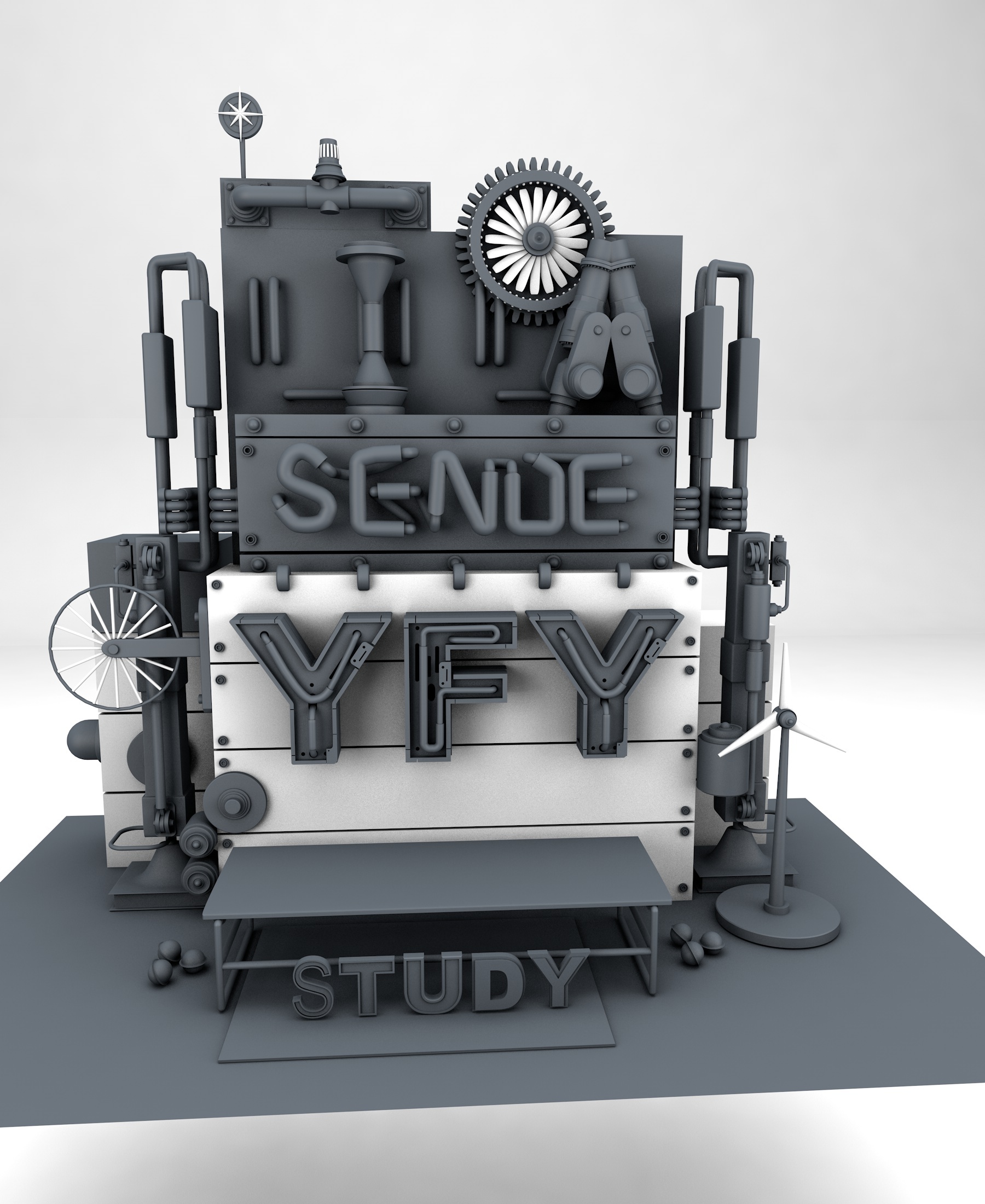 c4d练习建模|三维|场景|你才是设计师 - 原创作品 - 站酷 (zcool)