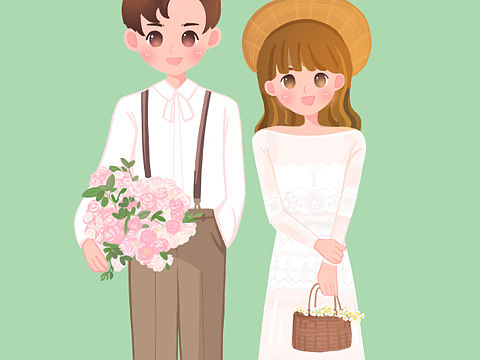 手绘婚礼请柬part5