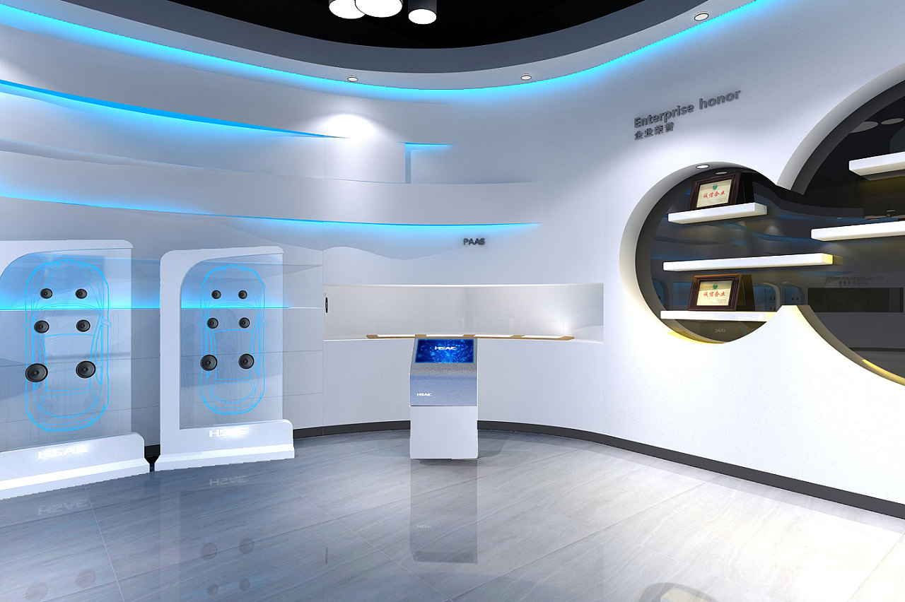 航盛展厅3d效果图