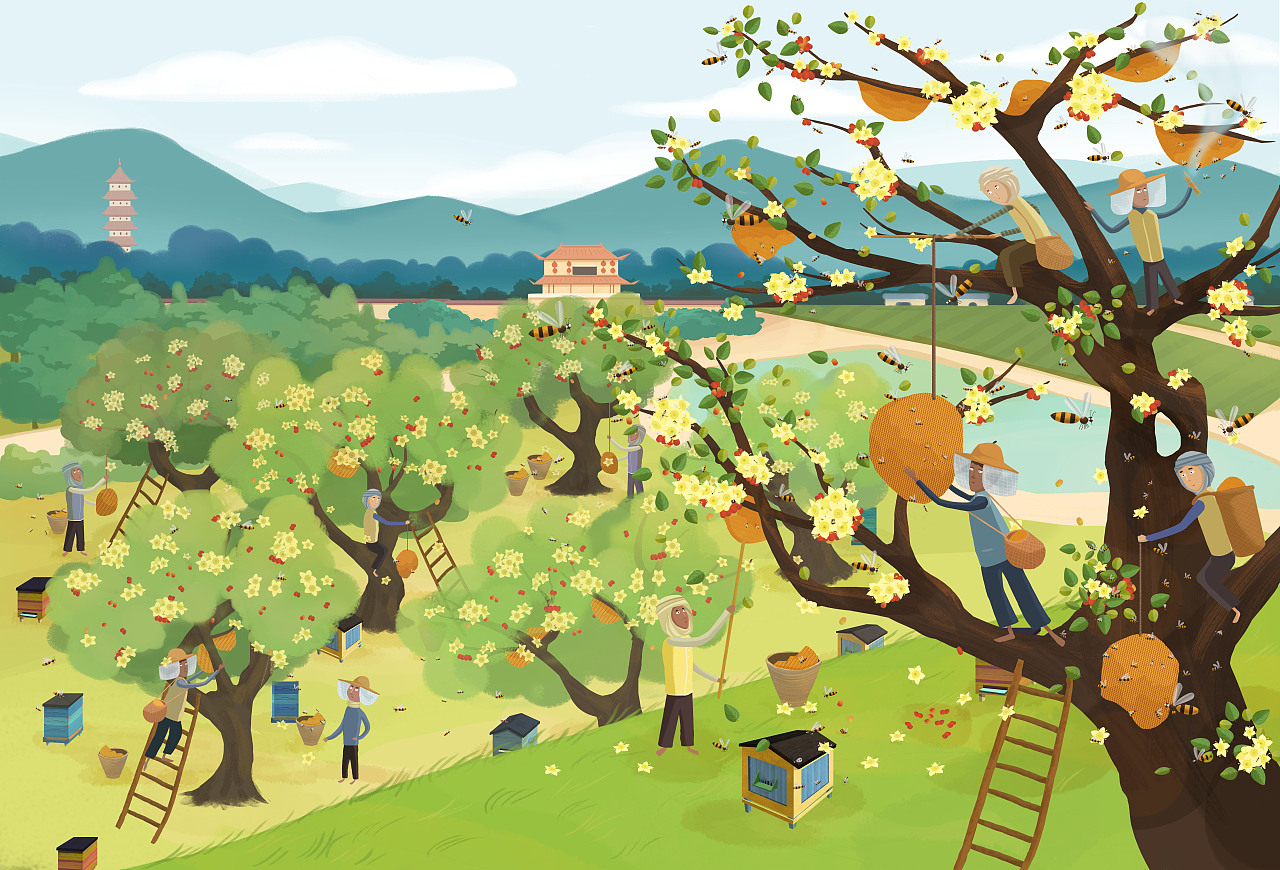 蜂蜜|插画|商业插画|鞋子刻制师 - 原创作品 - 站酷 (zcool)