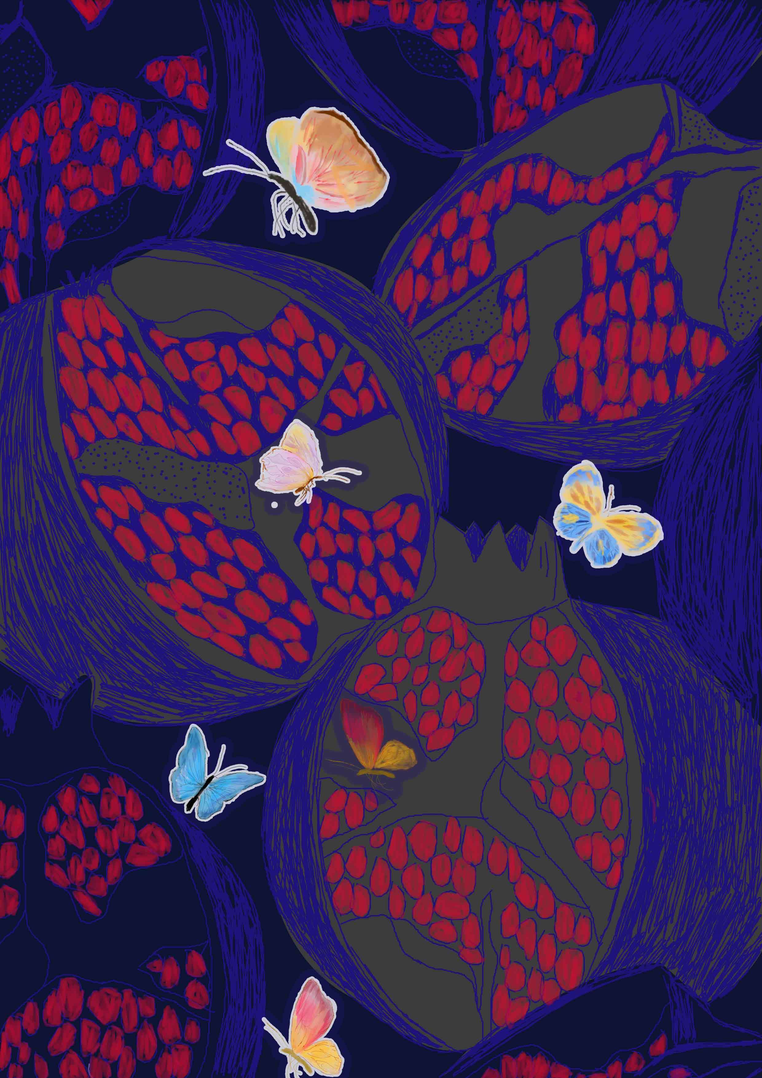 软视界 绘本《色彩的冒险》系列之 水果蝶梦 手绘创意插画水彩绘本